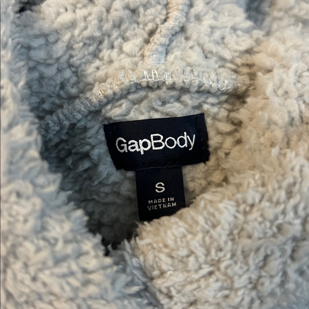 Cozy Hooded GapBody Sherpa Pullover Sweater and sweatpants - Cream - Picture 2 of 4